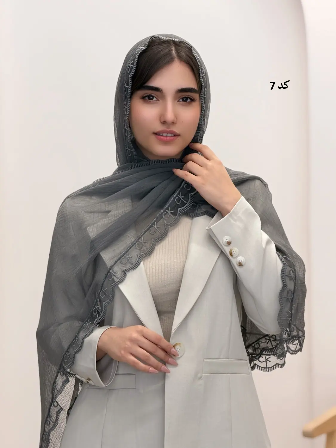 6494-شال حریر ژیوا
